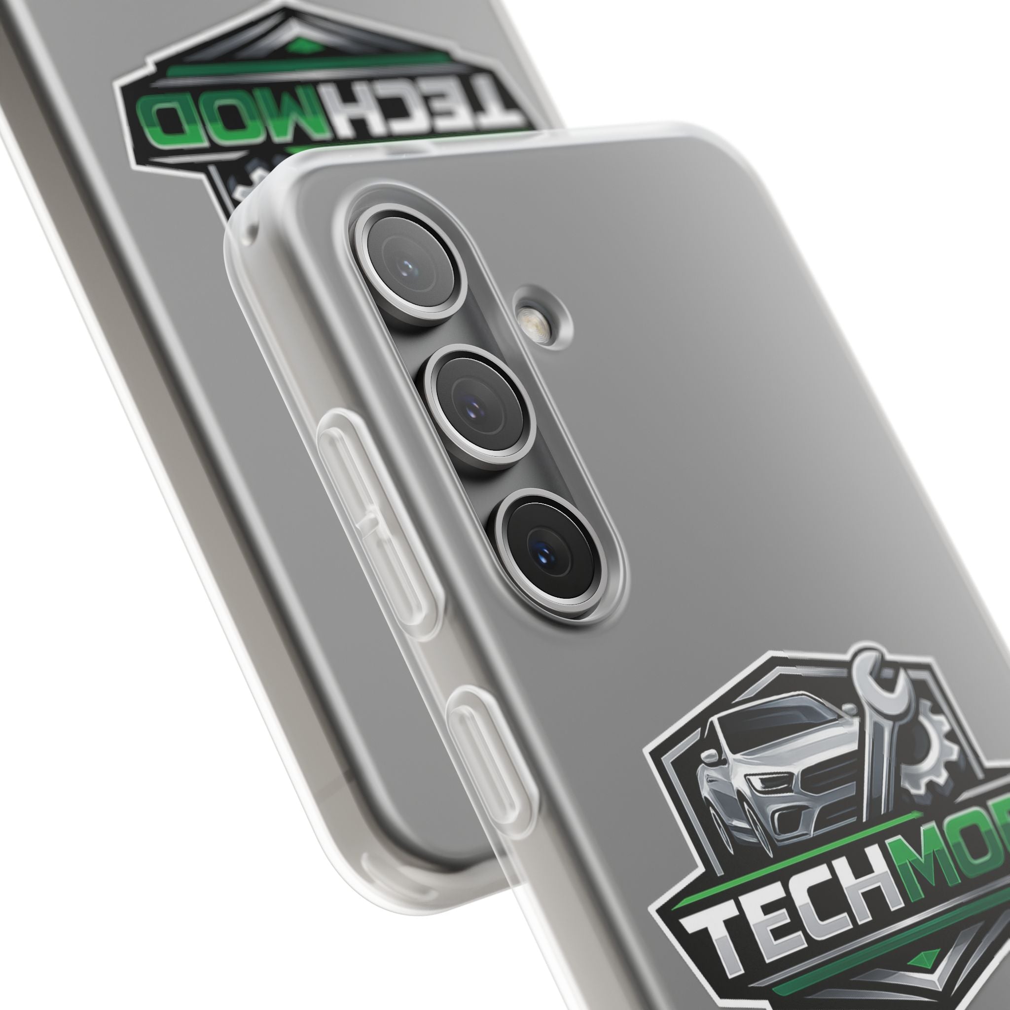 TechMod Car Mechanic Phone Case - Protective Flexi Clear Phone Cover