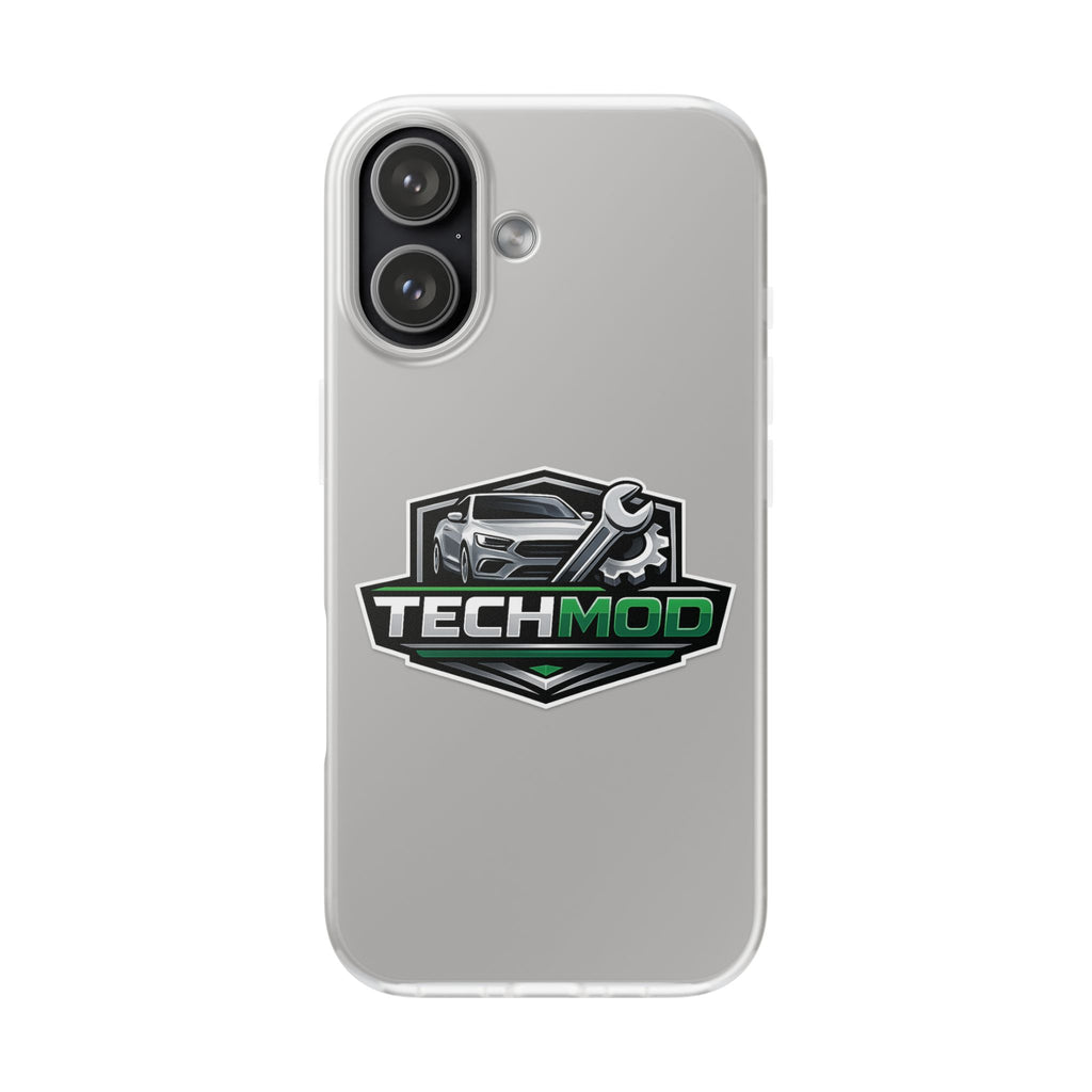 TechMod Car Mechanic Phone Case - Protective Flexi Clear Phone Cover
