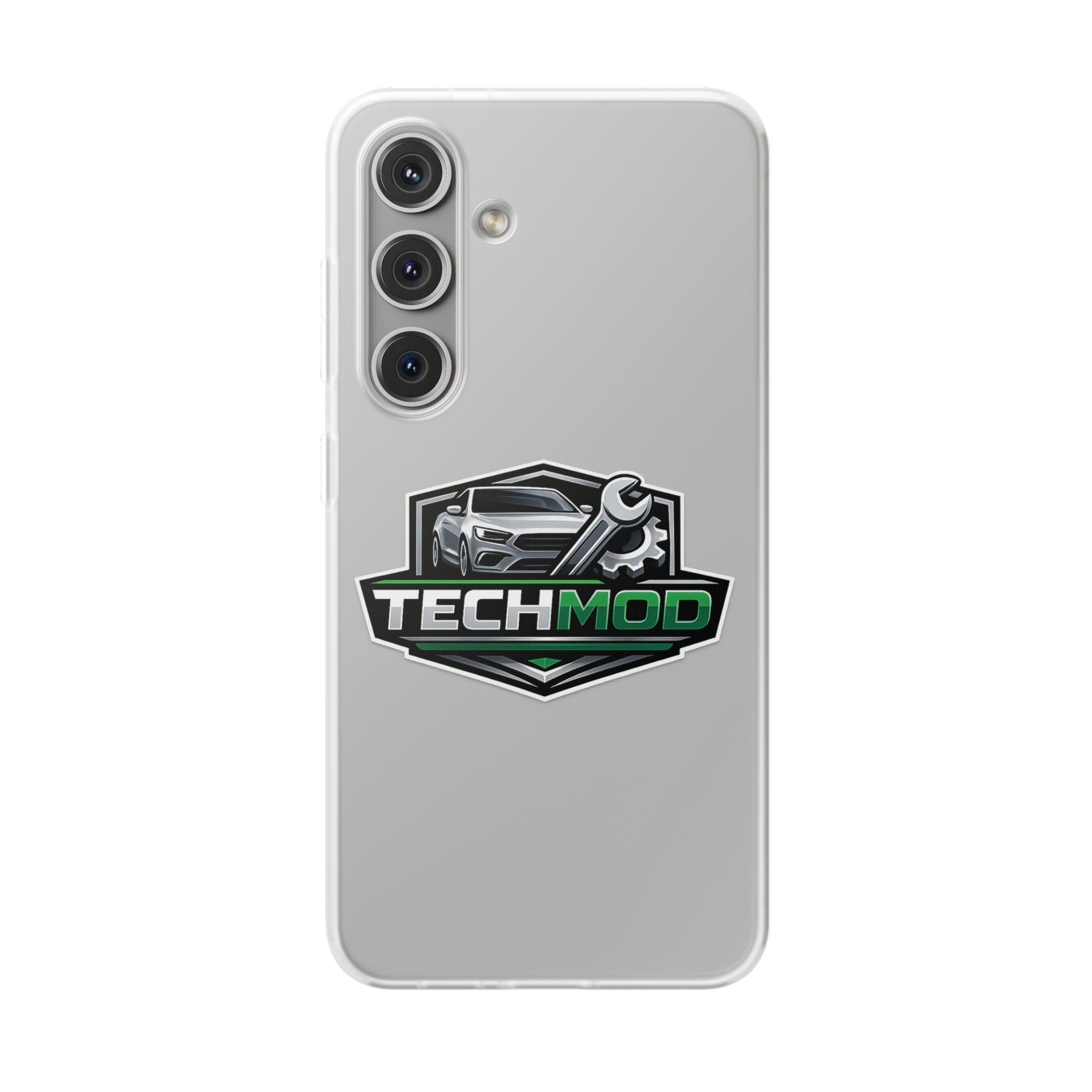 TechMod Car Mechanic Phone Case - Protective Flexi Clear Phone Cover